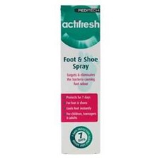 3 x Peditech Actifresh Foot Spray 100ml