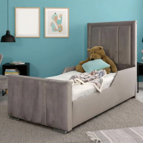Plush velvet kids bed - plush, frame