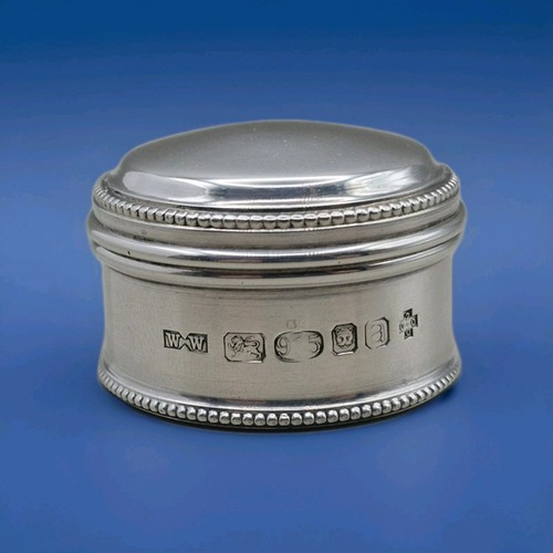 Sterling silver lidded box - lidded,