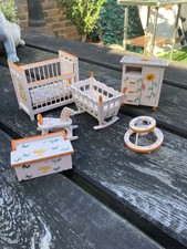 1/12 Scale Doll House Nursery Furniture Set 6pcs 