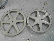 TWO METAL 16mm FILM REELS
