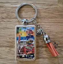 Classic VW Volkswagen Camper Van DTF Design Keyring Xmas Gift Christmas Present 
