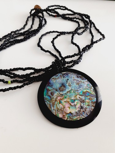 Vintage natural paua abalone - vintage,