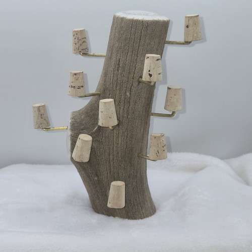 Rustic antler thimble display - antler,