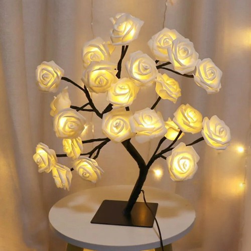 Rose flower tree led lamp - flower,