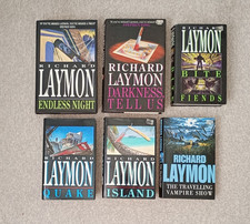 6 x vintage Richard laymon hardback books bundle horror 90s/2000