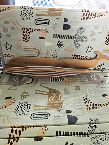Wooden whale nautical - whale, boat