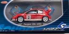 1/43 Solido 1587 Peugeot 206 WRC 2003 Monte Carlo Rally #2 Burns & Reid New