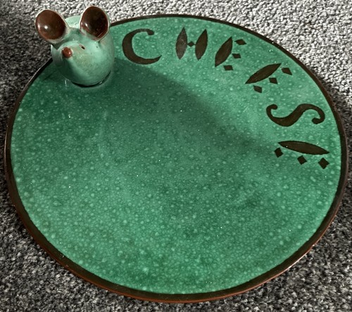 Guernsey pottery cheese - cheese, board