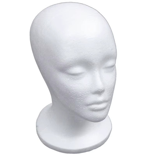 Female foam mannequin - foam, head