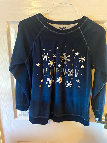 Girls navy christmas snowflake - girls,