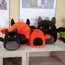 2022NEW Squishmallows Halloween Devil Bat Red Bat Plush Toy Kids Xmas Gift 8"12"