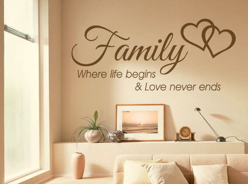 Family wall quote where - family,