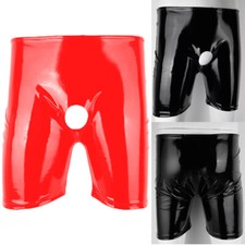Men Shiny PVC Leather Boxer