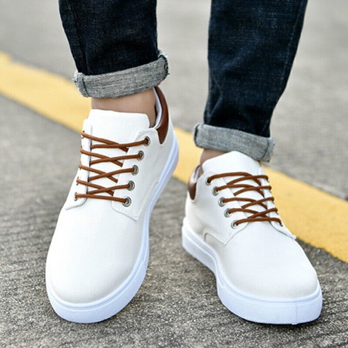 Mens trainers lace canvas - trainers,
