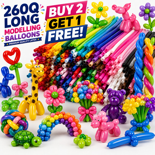 100 long plain - x, balloons