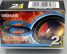 MAXELL Video 8 Twin Pack 90 Minute Tapes P5-90GX  Sealed In Pack - New Old Stock