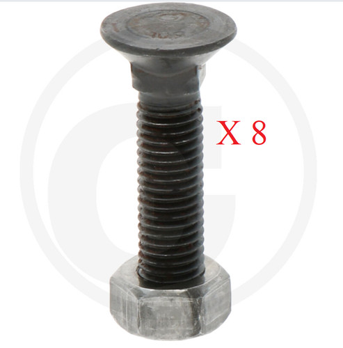 Plough bolt m12 9 - plough,