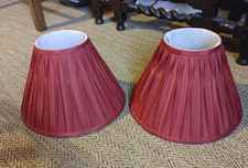 Pair of Pinch Pleat Deep Red