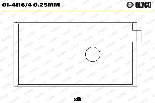 Connecting rod bearing glyco - connecting,