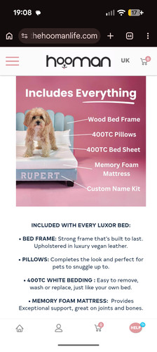 Brand new dog bed rrp - new,
