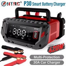 HTRC P30 30A Car Battery Charger 6V/12V/24V Fully Automatic Battery Maintainer