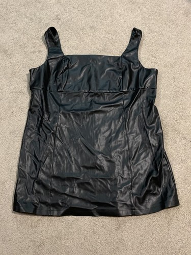 The drop faux leather mini - faux,