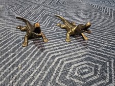 Brass Crocodile Alligator Nutcracker Ornament Vintage, 17 Cm