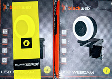 Blackweb USB Webcam - LED Light Ring - Up to 1440p Resolution (Joblot of 2)