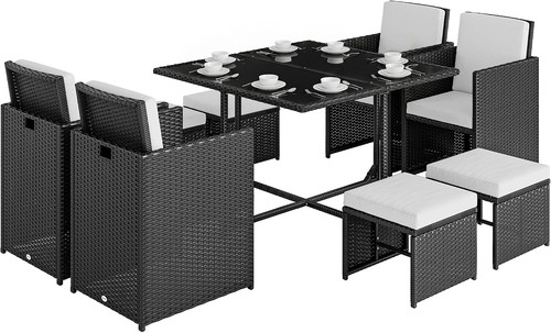 Outsunny seater rattan cube - seater,