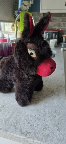 Vintage stuffed donkey - vintage,