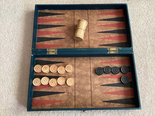 Backgammon set made - set, (made