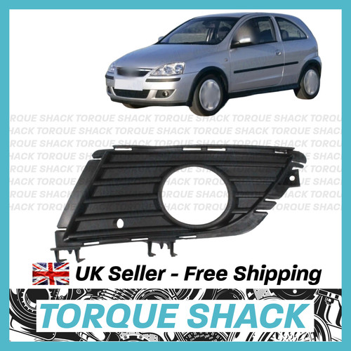 Front bumper grill fog - 1, lh