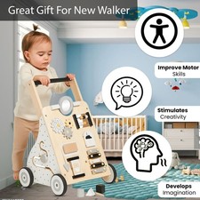 Wooden Baby Activity Stroller
