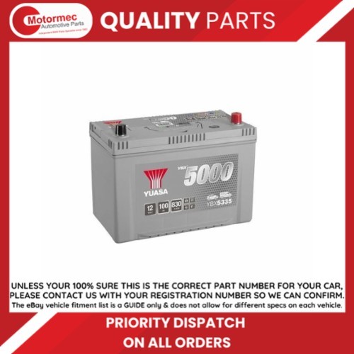 Yuasa ybx5335 12v 100ah - ybx5335,
