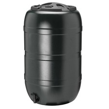 Plastic Water Butt Barrel Strata Ward 210 L with Tap and Lockable Lid, Black