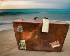 Vintage Leather Suitcase