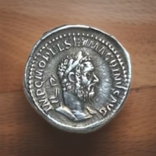 Roman Macrinus Denarius FIDES