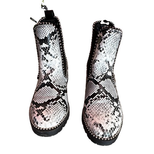 Women black white snake - black,