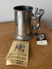 Vintage Pewter Tankard Pinder