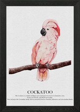 Pink Cockatoo Watercolor