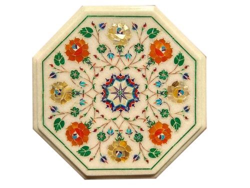 Marble side table inlay - 12",