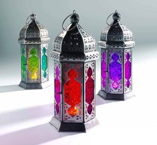 Large tonal glass moroccan - glass,