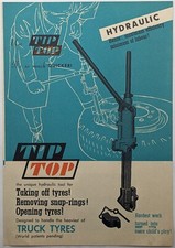 Automobilia; Tip Top Hydraulic Tyre Bead Breaker Brochure, c 1960