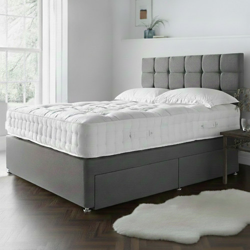 Divan bed with mattress - bed,