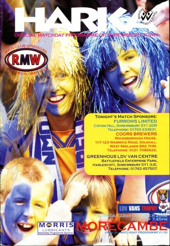 Shrewsbury town morecambe - town, v