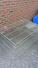 Outdoor Pet Enclosure Dog Rabbit Run with Metal Roof Pen 112cm x 72cm x 56cm