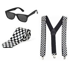 Mod Ska Chequered Black White