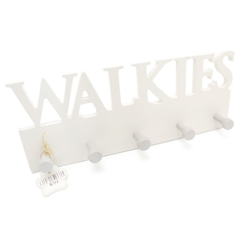 Wooden walkies dog - dog, leash