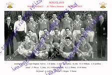 WALES 1953 RUGBY TEAM PHOTOGRAPH (v Ireland) 